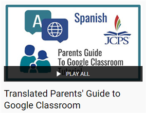 snapshot of first frame of google classroom videos translated 